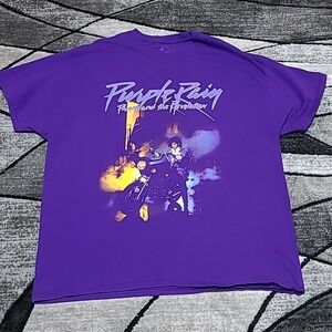 THE PRINCE ESTATE OFFICIAL & APPROVED PURPLE RAIN GRAPHIC TEE-SHIRT PRIC…